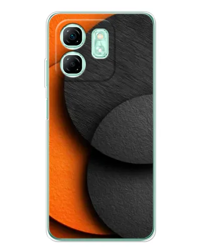 Чохол для Infinix Smart 9 з картинкою «Геометрія помаранчевих кіл»