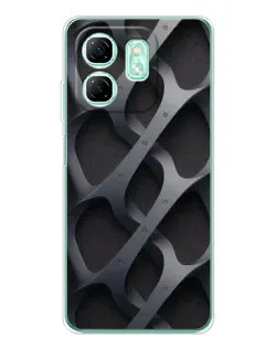 Чохол для Infinix Smart 9 з картинкою «Об'ємне сіре плетіння»