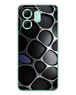 Чохол для Infinix Smart 9 з картинкою «Об'ємна темна решітка»