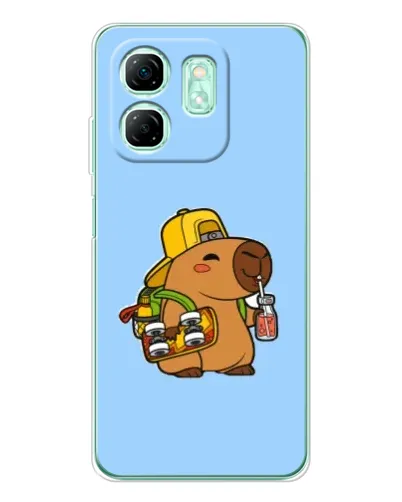 Чохол для Infinix Smart 9 з картинкою «Капібара на скейті»