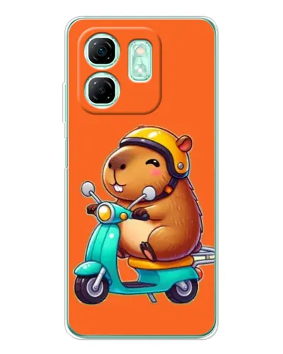 Чохол для Infinix Smart 9 з картинкою «Капібара на скутері»