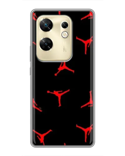 Чехол для Infinix Zero 30 с картинкой «Jordan Red Pattern»