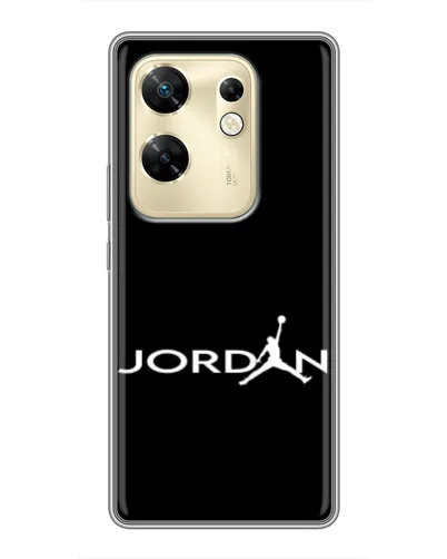 Чехол для Infinix Zero 30 с картинкой «Jordan White Logo»