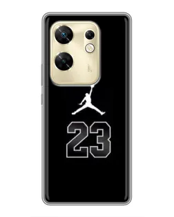 Чехол для Infinix Zero 30 с картинкой «Jordan Flight 23»