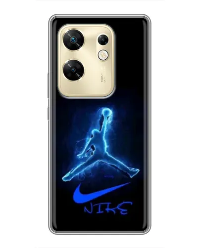 Чехол для Infinix Zero 30 с картинкой «Jordan Neon Blue»