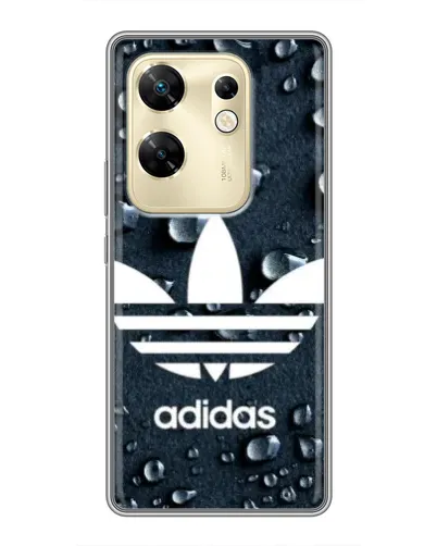 Чехол для Infinix Zero 30 с картинкой «Adidas Trefoil Blue»