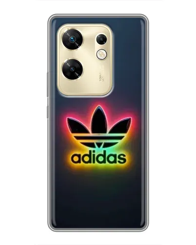Чехол для Infinix Zero 30 с картинкой «Неоновый Adidas»