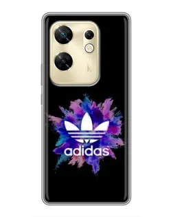 Чехол для Infinix Zero 30 с картинкой «Взрыв красок Adidas»