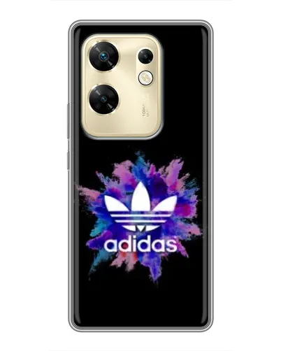 Чехол для Infinix Zero 30 с картинкой «Взрыв красок Adidas»