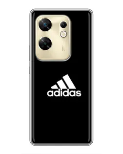 Чехол для Infinix Zero 30 с картинкой «Черная классика Adidas»