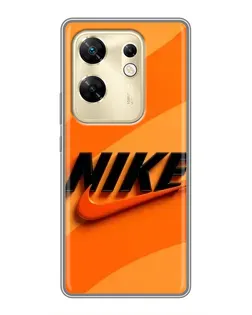 Чехол для Infinix Zero 30 с картинкой «Оранжевый драйв Nike»