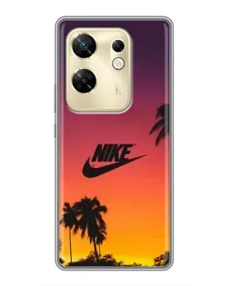 Чехол для Infinix Zero 30 с картинкой «Nike на закате солнца»