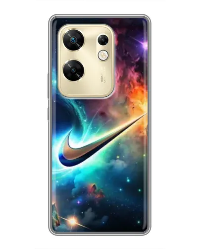 Чехол для Infinix Zero 30 с картинкой «Космический Nike Swoosh» Чехол для Infinix Zero 30 с картинкой «Космический Nike Swoosh»