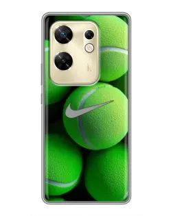 Чехол для Infinix Zero 30 с картинкой «Теннисные мячи Найк»