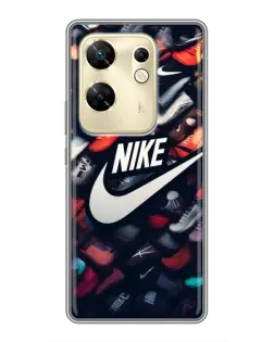 Чехол для Infinix Zero 30 с картинкой «Коллекция кроссовок Nike»
