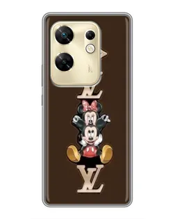 Чехол для Infinix Zero 30 с картинкой «LV и Микки Маус»
