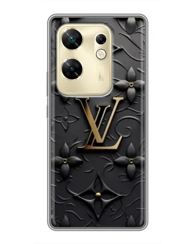 Чехол для Infinix Zero 30 с картинкой «Кожаная текстура LV»