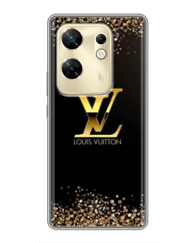 Чехол для Infinix Zero 30 с картинкой «LV — золотые искры»