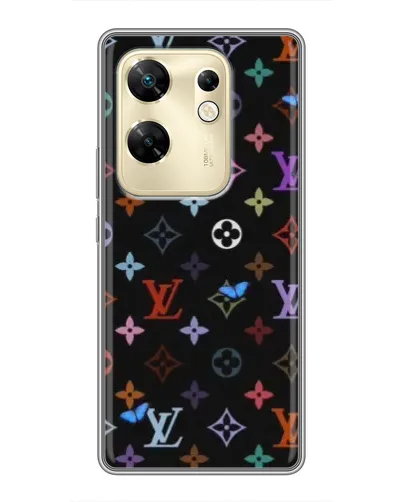 Чехол для Infinix Zero 30 с картинкой «Цветная монограмма LV»