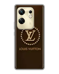 Чехол для Infinix Zero 30 с картинкой «LV — золотая печать»