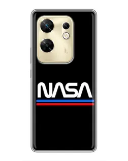 Чехол для Infinix Zero 30 с картинкой «NASA — классика Red Blue»