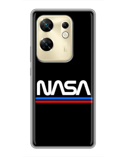 Чехол для Infinix Zero 30 с картинкой «NASA — классика Red Blue»