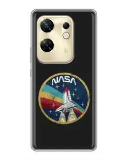 Чехол для Infinix Zero 30 с картинкой «NASA — эмблема миссии»