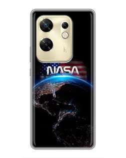Чехол для Infinix Zero 30 с картинкой «Земля из космоса NASA»