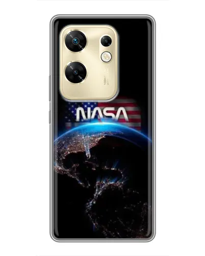 Чехол для Infinix Zero 30 с картинкой «Земля из космоса NASA»