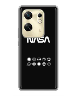 Чехол для Infinix Zero 30 с картинкой «NASA — технический принт»