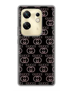 Чехол для Infinix Zero 30 с картинкой «Классическая монограмма Gucci»