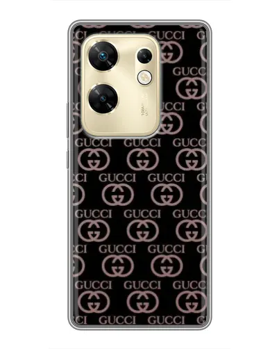 Чехол для Infinix Zero 30 с картинкой «Классическая монограмма Gucci»