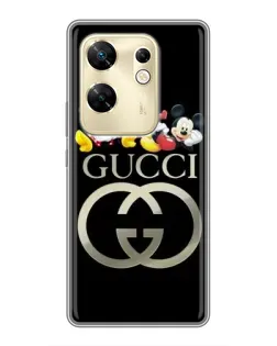 Чехол для Infinix Zero 30 с картинкой «Gucci — герои Disney»
