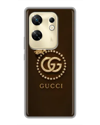 Чехол для Infinix Zero 30 с картинкой «Gucci — золотая бабочка»