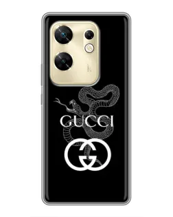 Чехол для Infinix Zero 30 с картинкой «Gucci — серебряная змея»