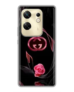 Чехол для Infinix Zero 30 с картинкой «Gucci — неоновая роза»