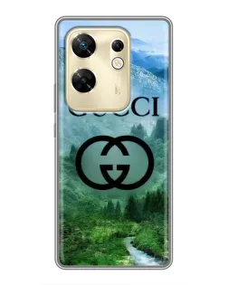 Чехол для Infinix Zero 30 с картинкой «Gucci — горный пейзаж»