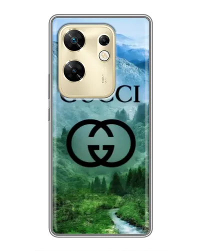 Чехол для Infinix Zero 30 с картинкой «Gucci — горный пейзаж»