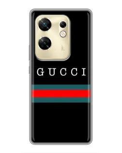 Чехол для Infinix Zero 30 с картинкой «Gucci — красный пояс»