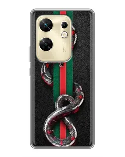 Чехол для Infinix Zero 30 с картинкой «Gucci — змея на полосе» Чехол для Infinix Zero 30 с картинкой «Gucci — змея на полосе»