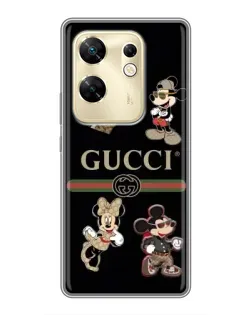 Чехол для Infinix Zero 30 с картинкой «Gucci — герои Disney и монограмма» Чехол для Infinix Zero 30 с картинкой «Gucci — герои Disney и монограмма»
