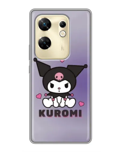Чохол для Infinix Zero 30 з картинкою «Kuromi — фіолетовий арт»