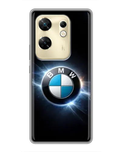 Чехол для Infinix Zero 30 с картинкой «BMW — неоновое сияние»