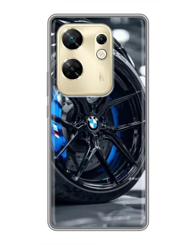 Чехол для Infinix Zero 30 с картинкой «Колесо BMW вблизи»
