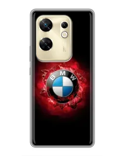 Чехол для Infinix Zero 30 с картинкой «Логотип BMW — вспышка»