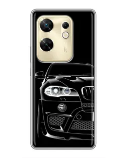 Чехол для Infinix Zero 30 с картинкой «Темный силуэт BMW»