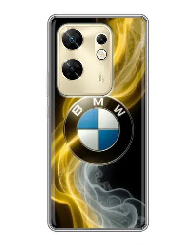 Чехол для Infinix Zero 30 с картинкой «Золотистый дым BMW»