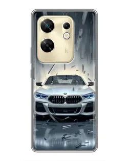 Чехол для Infinix Zero 30 с картинкой «BMW в свете фар»