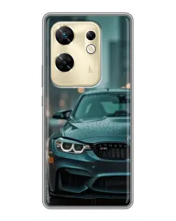 Чехол для Infinix Zero 30 с картинкой «BMW в огнях города»