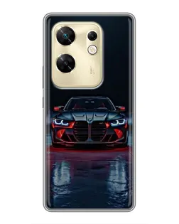 Чехол для Infinix Zero 30 с картинкой «BMW на мокрой дороге»